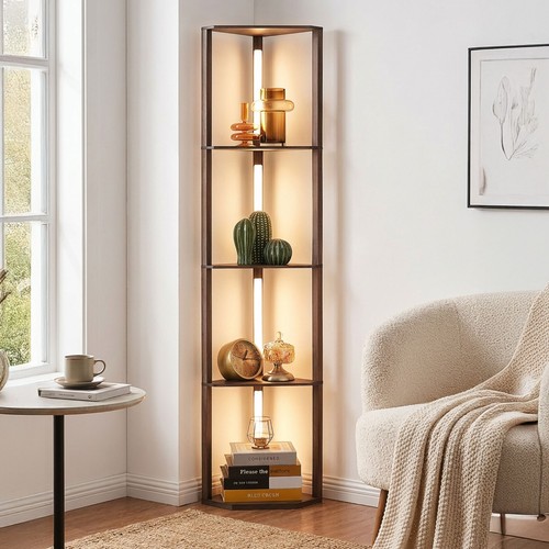 Stehlampe mit holz - stehlampe, 4