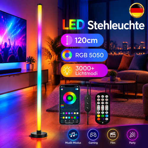 Led stehlampe rgb - rgb, stehleuchte