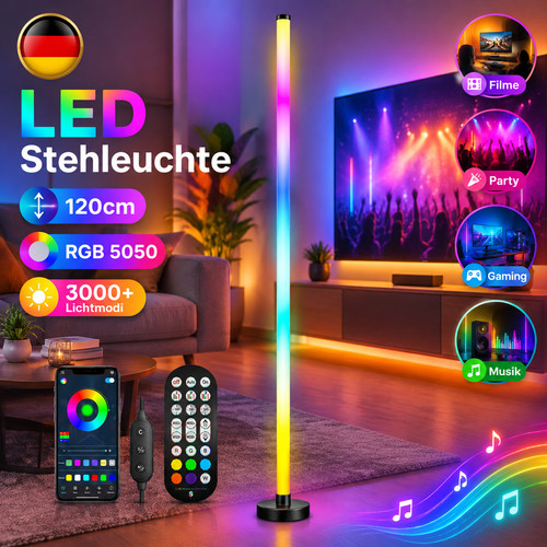 Led stehlampe rgb stehleuchte - stehlampe,